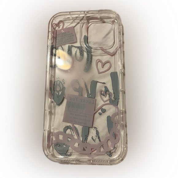 IPhone 12 ProMax Clear love Prints Protective Phone Case - Picture 2 of 10